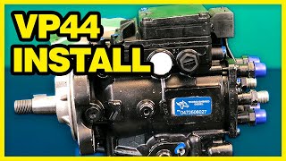 VP44 Injection Pump Cummins Install BEST Method  New VP44 Pump Installation diesel cummins dodge [upl. by Arrac644]