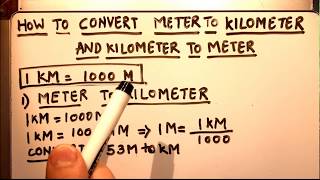 HOW TO CONVERT METER TO KILOMETER AND KILOMETER TO METER [upl. by Trebmal]