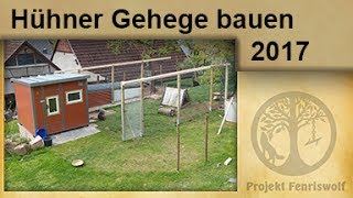 Hühner Gehege planen  anlegen  bauen [upl. by Winny]