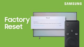 How to reset your TV  Samsung US [upl. by Moorefield]