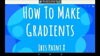 How To Make Gradients  Ibis Paint X Tutorial For Beginners [upl. by Lennox]