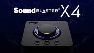 Sound Blaster X4  Hires 71 External USB DAC and Amp Sound Card with Super XFi® [upl. by Avril]