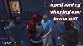 april and cg sharing ONE brain cell fusile gtav rp [upl. by Queston]