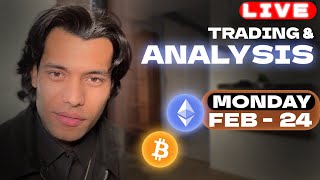 LIVE BITCOIN CRYPTO ANALYSIS  candleking19 trading candlestick bitcoin [upl. by O'Reilly]