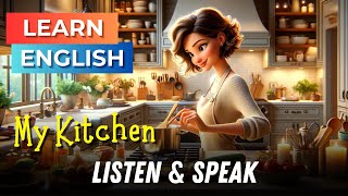 My Kitchen  Improve Your English  English Listening Skills  Speaking Skills  Cooking [upl. by Einned]