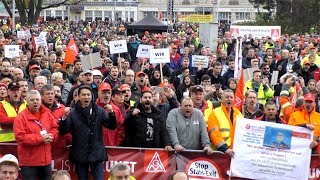 23112017  Protest gegen Stahlfusion [upl. by Mercer206]