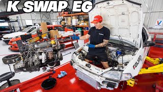 K Swapping My Honda Civic EG  Ep2 First Steps for the Attack EG [upl. by Moll]