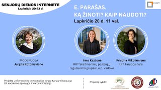 E parašas Ką žinoti Kaip naudoti [upl. by Christina592]