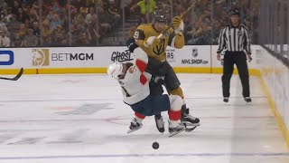 Barbashevs huge hit on Gudas sends him to locker room 2022  2023 Playoffs [upl. by Shererd308]