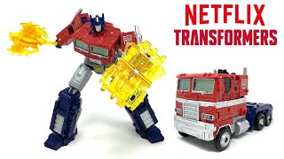 Transformers Netflix War For Cybertron Optimus Prime Review [upl. by Gussy]