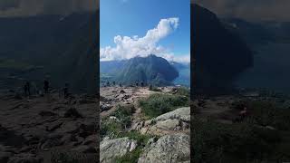 Breathtaking Views from the Top of Romsdalseggen shorts hike [upl. by Airotkiv759]