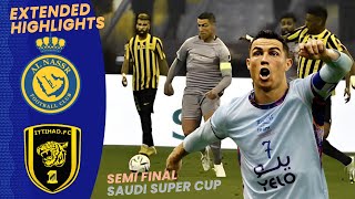 SEMI FINAL Al Nassr vs Al Ittihad 13 Highlights Saudi Super Cup 2023 [upl. by Uni]