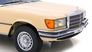 1977 MercedesBenz 450 SEL 69 powerful Sclass W116 [upl. by Anig]