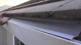 Installing gutter guards on a low hanging gutter by Gutterglove [upl. by Bev]