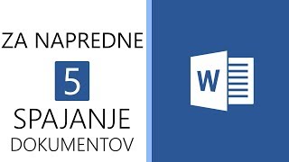 Word za napredne 5  Spajanje dokumentov  MAIL MERGE [upl. by Alanna]