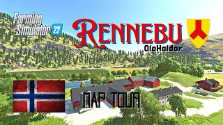 Rennebu  Map Tour  OlaHaldor  FS22  LockNutz  Norway  Buildings Of Norway  Forestry [upl. by Lekcar587]