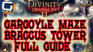 DIVINITY ORIGINAL SIN 2  Gargoyle Maze FULL PROPER Walkthrough amp How to open too heavy Tomb [upl. by Naquin]