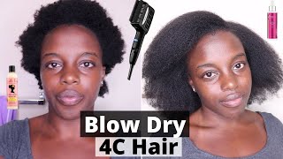 BlowDrying My 4C Natural Hair [upl. by Oivat]