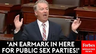 BREAKING NEWS Rand Paul Calls Out The Top Ten Worst Earmarks In Government Budget [upl. by Mihcaoj]