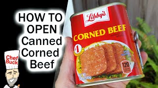 How to Open Canned Corned Beef even if the key breaks [upl. by Leisam]