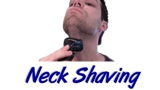 Neck Shaving with Electric Shavers [upl. by Rudin75]