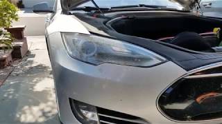 Headlight bulb replacement Tesla Model S [upl. by Chavey354]