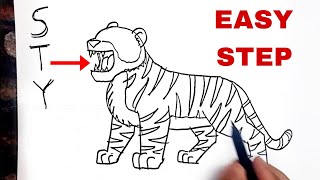 How to Draw a Tiger [upl. by Luce808]