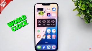 iOS 18 How To Add World Clock To iPhone Home Screen amp Change Cities [upl. by Venus]