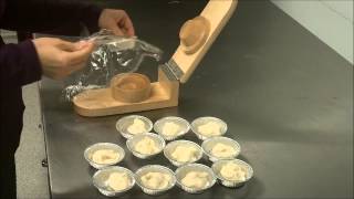 How to Make Tart Shells with Tart Press from Birds Hill Enterprises [upl. by Sinnaoi]