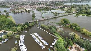 St Ives Floods above Jones Marina looking at Fenstanton 27th September 2024 D [upl. by Nnyliak]