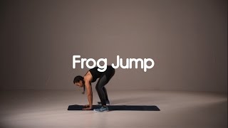 How to do a Frog Jump  20 sec demo  HIIT Exercises [upl. by Nujra]