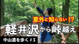 緑あふれる自然がいっぱいの軽井沢の森を歩いてみよう。【中山道の最難関碓氷峠を歩くパート1】 [upl. by Gareth240]