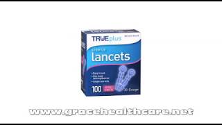 TRUEplus Sterile Lancets  wwwgracehealthcarenet [upl. by Innattirb]