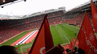 Man United v Swansea  Stretford End Atmosphere [upl. by Annovaj]