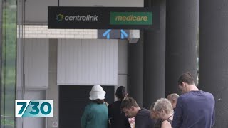 Coronavirus creating confusion at Centrelink  730 [upl. by Netsyrc]