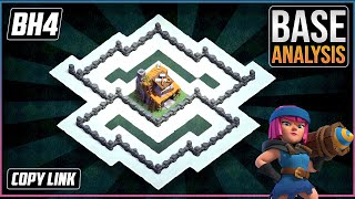 THE NEW ULTIMATE BH4 TROPHYdefense Base 2023Builder Hall 4 Trophy Base Design with Copy Link–COC [upl. by Kjersti]