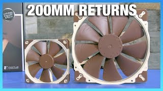 Noctua NFA20 vs Cooler Master 200mm Fan Review [upl. by Wessling]