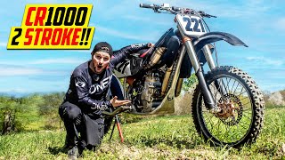 Riding an Insane 1000cc 2 Stroke Dirt Bike [upl. by Ilagam252]