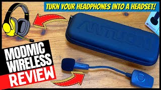 ANTLION ModMic Wireless Headset Review  Turn Your Professional Headphones into a Headset [upl. by Retsevlis]