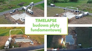 Timelapse z budowy płyty fundamentowej  Domowe Wyzwanie [upl. by Asiela217]