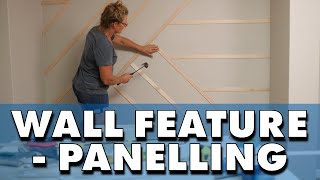 How To Build a Feature Wall Panel  Mitre 10 [upl. by Assiled]