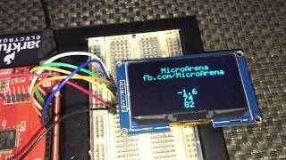 242 inch 128x64 Blue SSD1309 OLED Display Test [upl. by Nylknarf543]