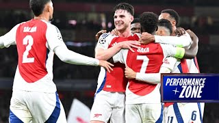 Aggressive amp Unstoppable Arsenal’s HighPress Demolition of PSG  Champions League Performance Zone [upl. by Sharla349]