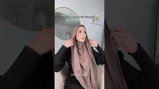 Full Coverage Flowy Hijab Tutorial 🧕❤️ hijab hijabstyle [upl. by Nirej]