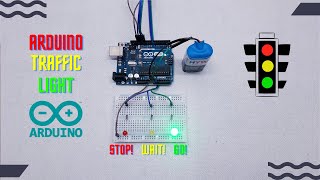 How to make a traffic light with arduino  Arduino project  School project [upl. by Alliber731]