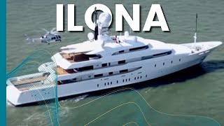 Amels built superyacht ILONA first helicopter landing and takeoff [upl. by Atnim831]