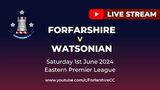 REPLAY  Forfarshire v Watsonian  Eastern Premier League  Saturday 1st June 2024 [upl. by Lleksah]