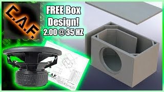 Sundown SA12 Subwoofer Box Design  FREE  CarAudioFabrication [upl. by Abehsat98]