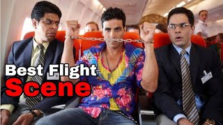 Tees Maar Khan Flight Comedy Scene  Akshay Kumar  T Creations Official  AkshayKumarComedyScenes [upl. by Ilsel787]