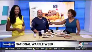 Grumpys Restaurant on WJXT Channel 4 The Morning Show  National Waffle Week [upl. by Illene]